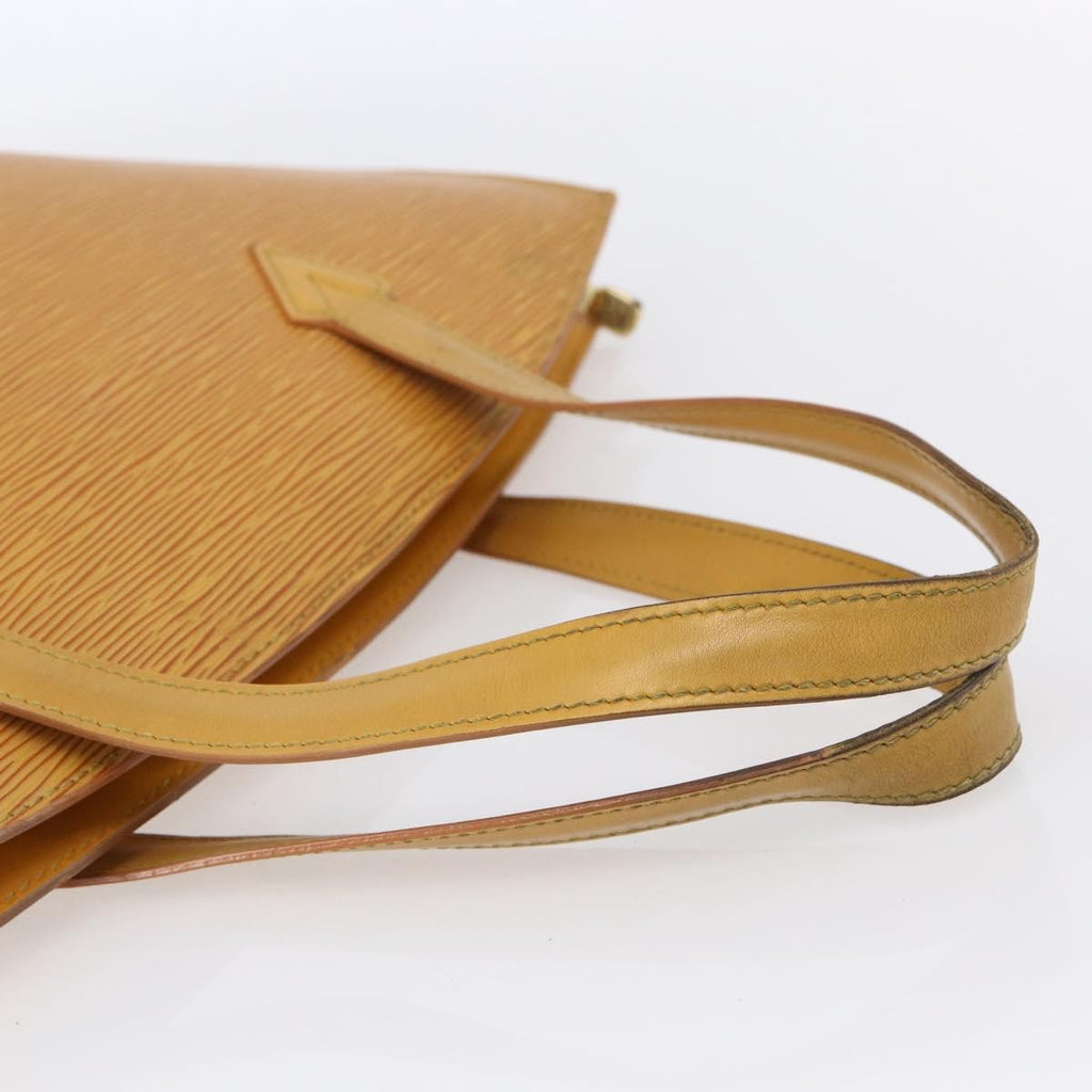 Louis Vuitton Saint Jacques Handbag Epi Leather Yellow Leather Handbag