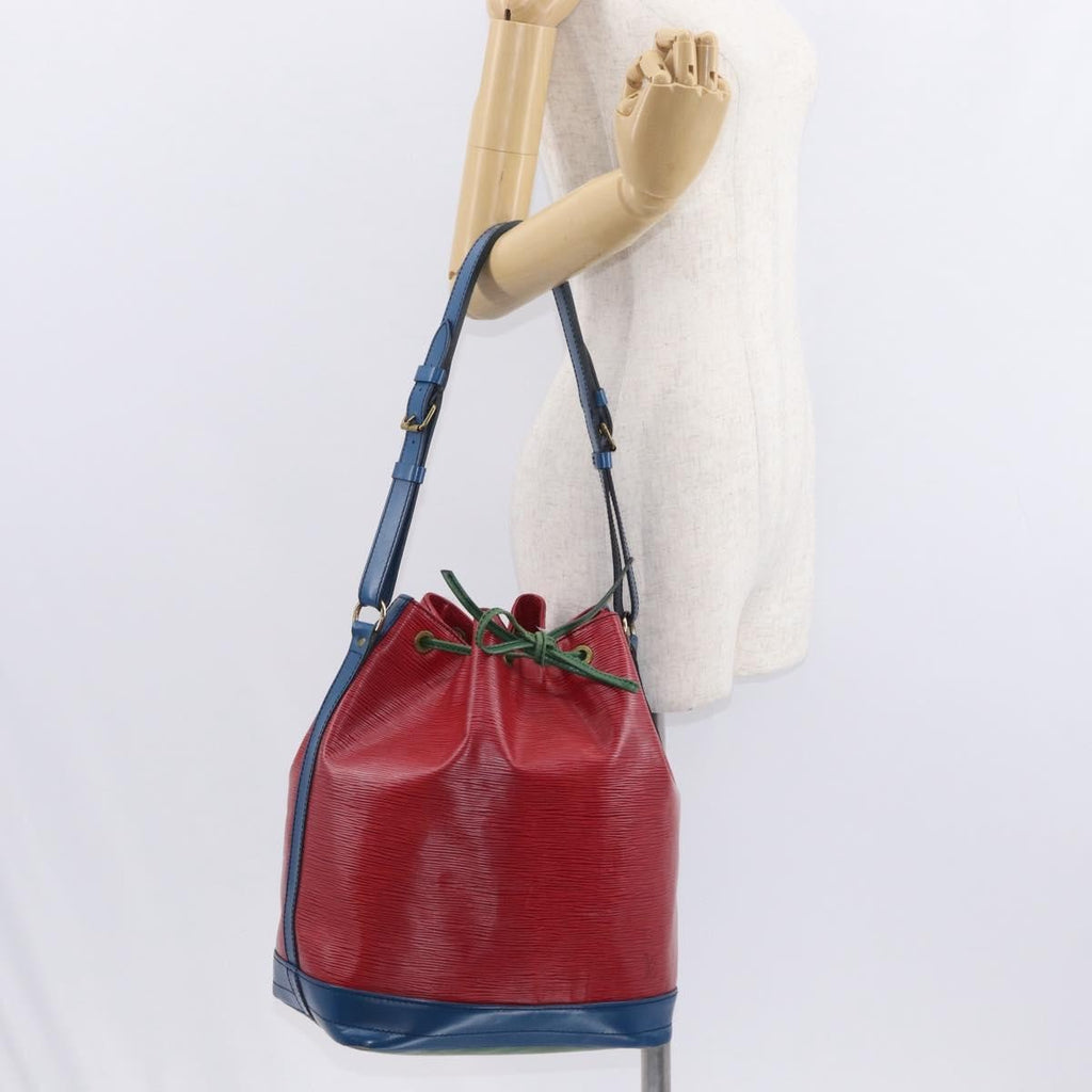 Louis Vuitton Tricolor Noe Handbag Epi Leather Red Leather Shoulder Bag