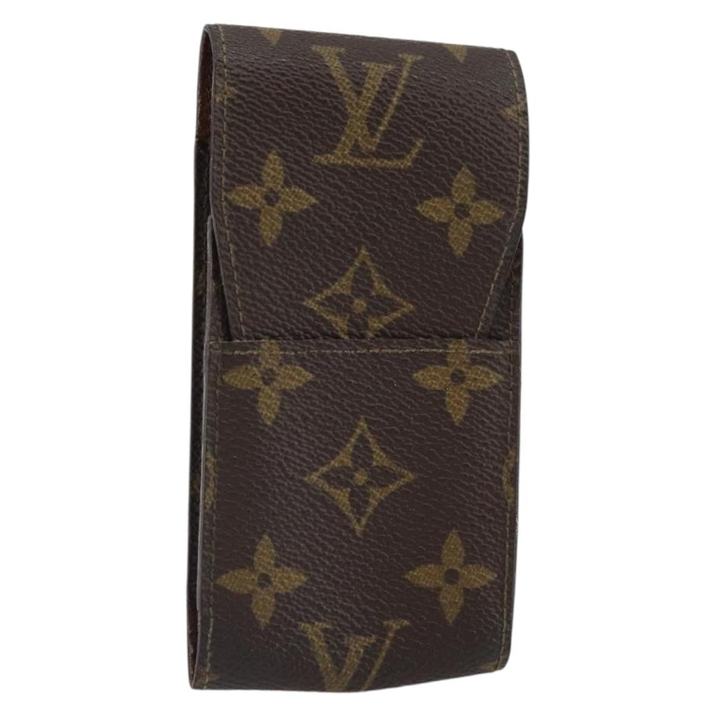 Louis Vuitton Etui Cigarette Case Monogram Canvas Brown Canvas Wallets Accessory