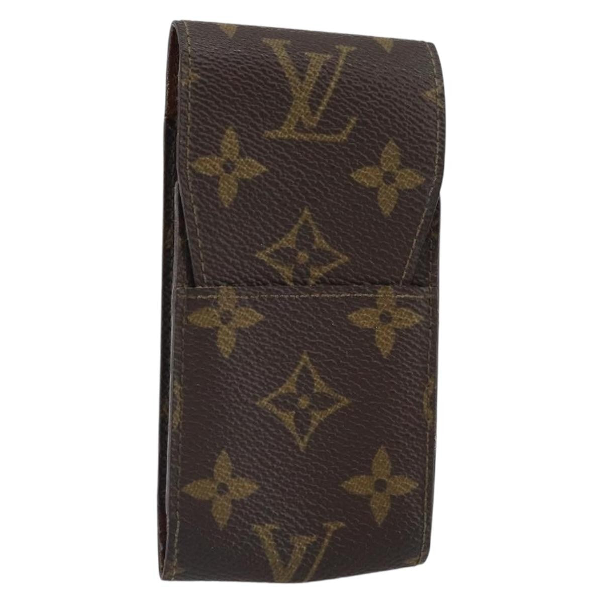 Louis Vuitton Etui Cigarette Case Monogram Canvas Brown Canvas Wallets Accessory