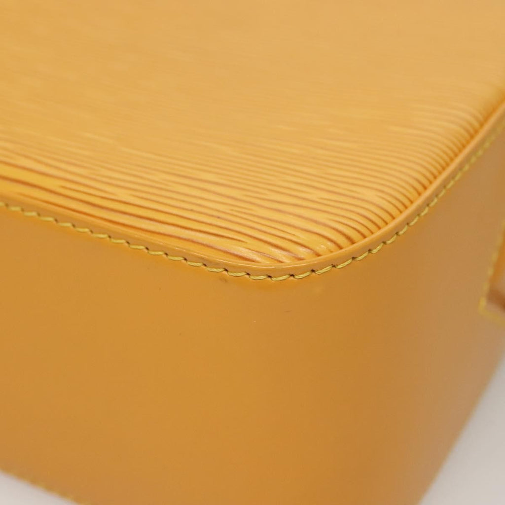 Louis Vuitton Buci Handbag Epi Leather Yellow Leather Shoulder Bag