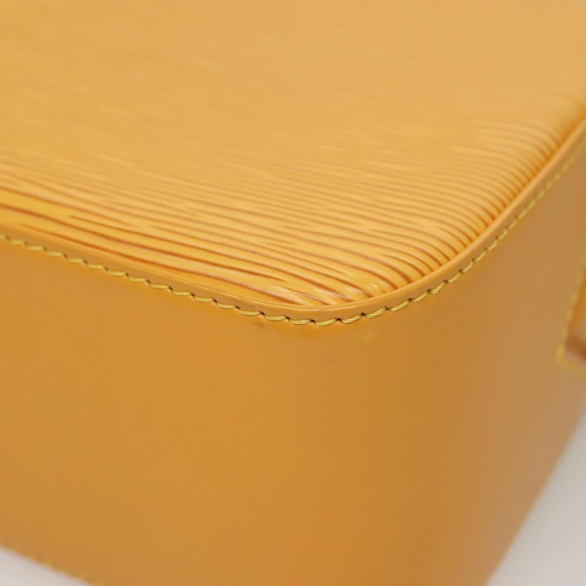 Louis Vuitton Buci Handbag Epi Leather Yellow Leather Shoulder Bag