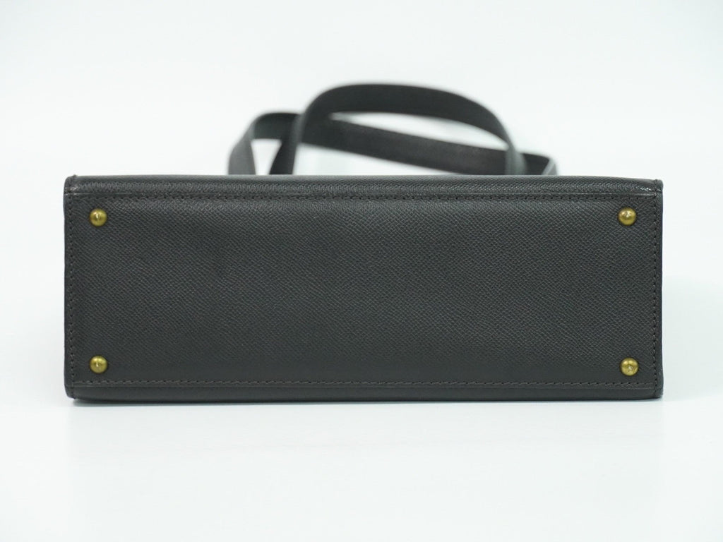 Chanel Vintage Logo Tote Leather Black Leather Tote Bag Bag