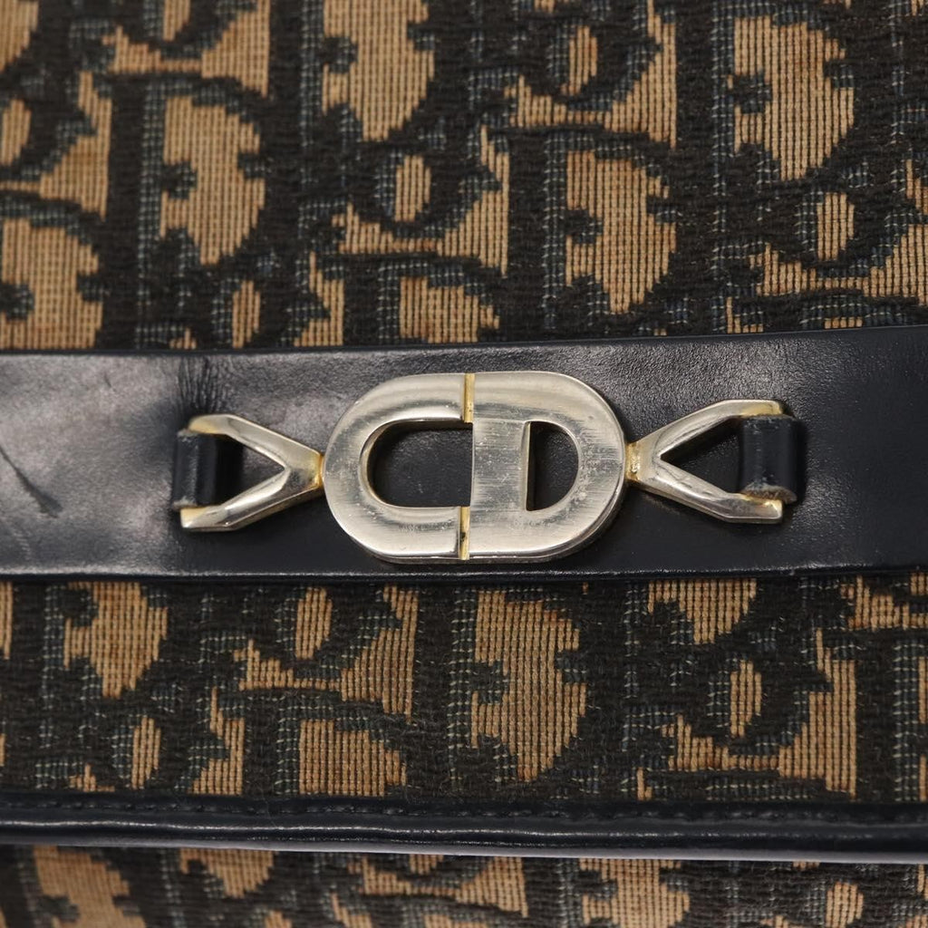 Christian Dior Vintage Cd Trotter Shoulder Bag Canvas Navy Canvas Shoulder Bag Bag (Pre-Owned)