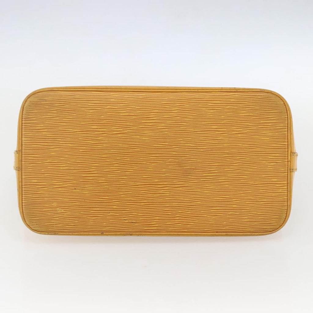 Louis Vuitton Alma Handbag Epi Leather Yellow Leather Handbag