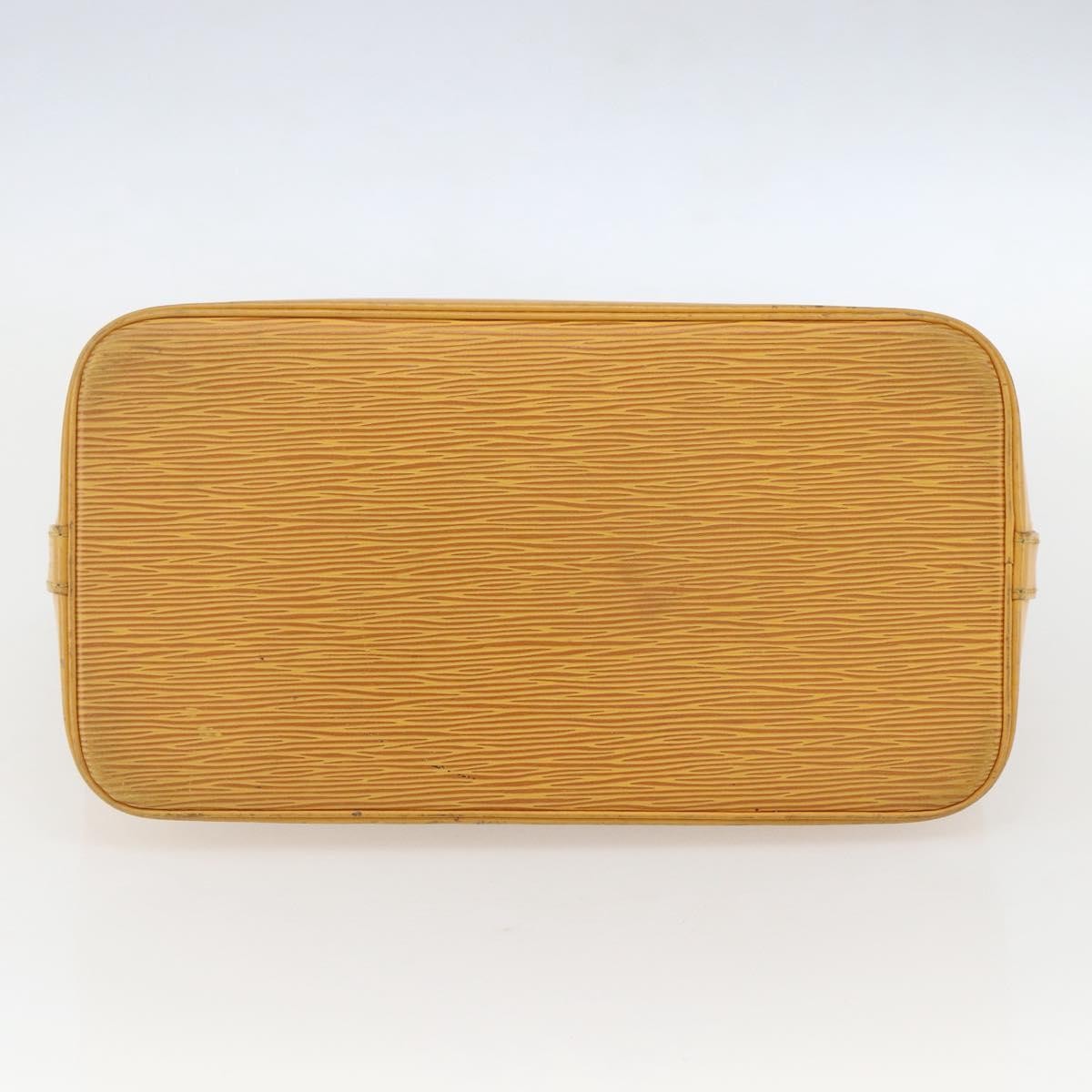 Louis Vuitton Alma Handbag Epi Leather Yellow Leather Handbag