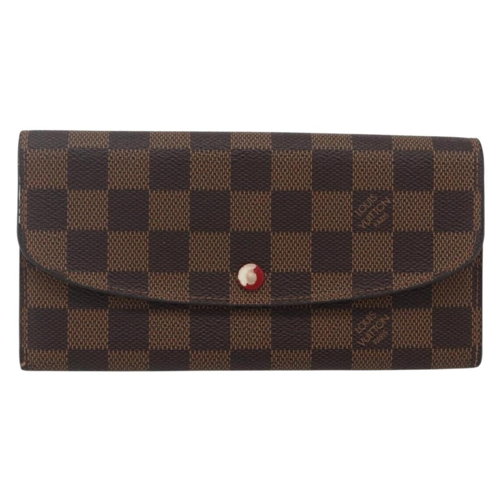 Louis Vuitton Emilie Wallet Damier Brown Canvas Wallets Accessory