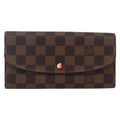 Louis Vuitton Emilie Wallet Damier Brown Canvas Wallets Accessory