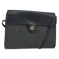 Christian Dior Vintage Honeycomb Flap Crossbody Bag Coated Canvas Black Pvc Shoulder Bag Bag (Pre-Owned)