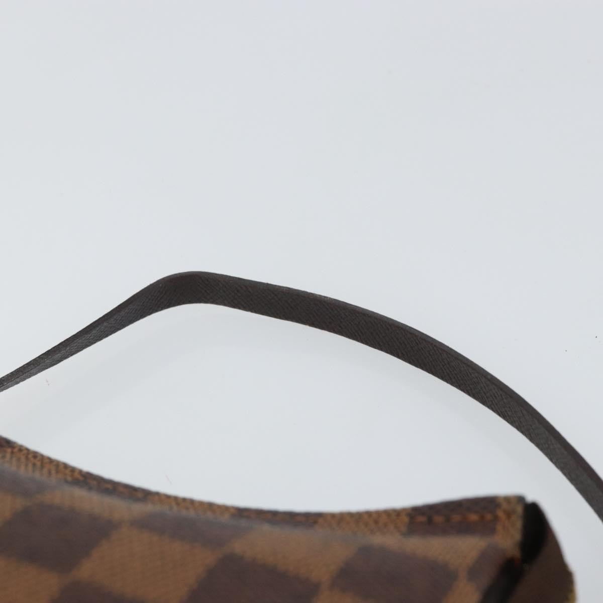 Louis Vuitton Trousse Make Up Bag Damier Canvas Brown Canvas Clutche & Pouche Bag
