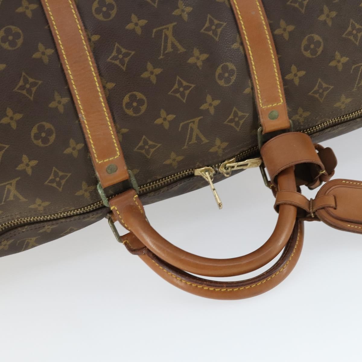 Louis Vuitton Keepall Bag Monogram Canvas Brown Canvas Travel Bag