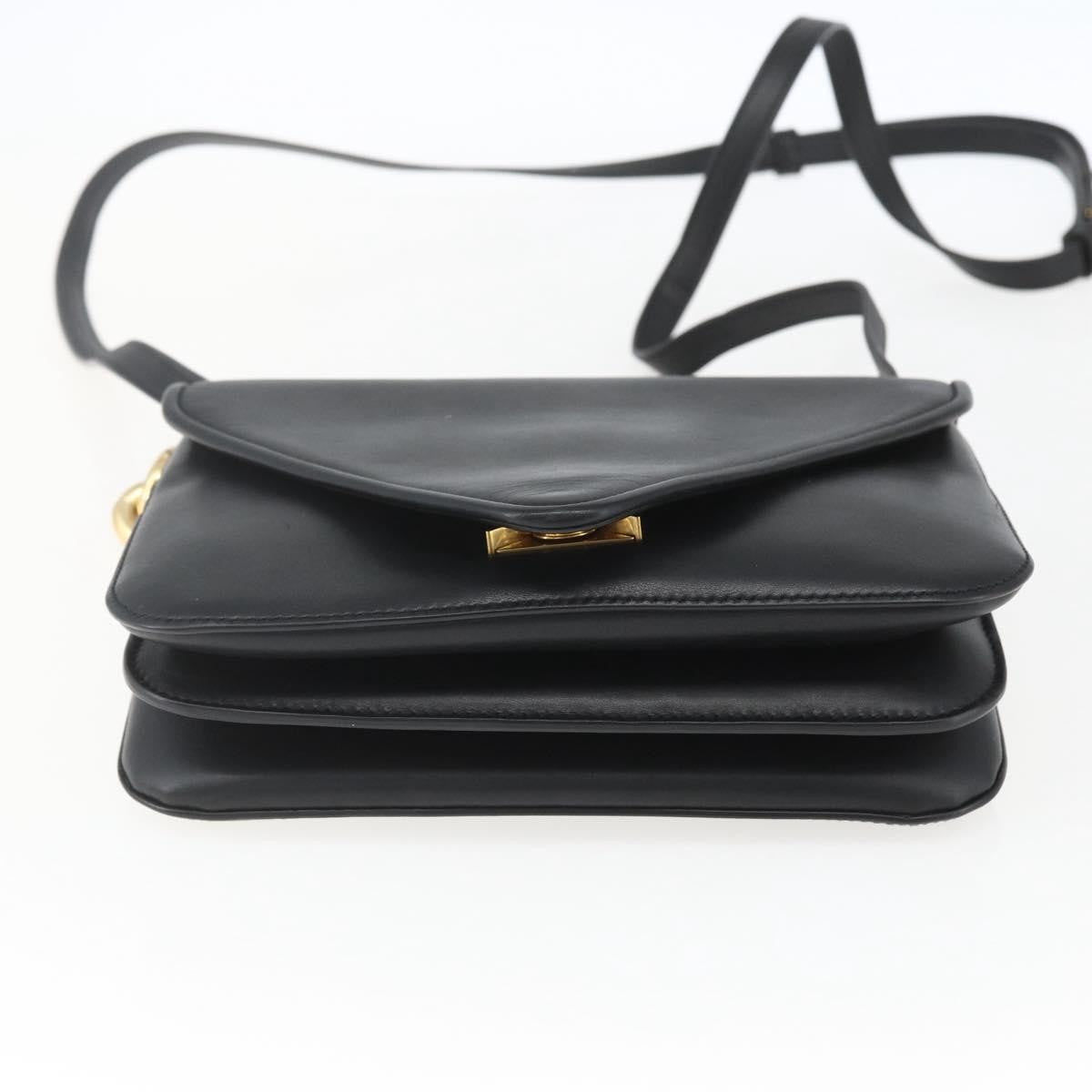 Bottega Veneta Mount Shoulder Bag Leather Black Leather Shoulder Bag Bag