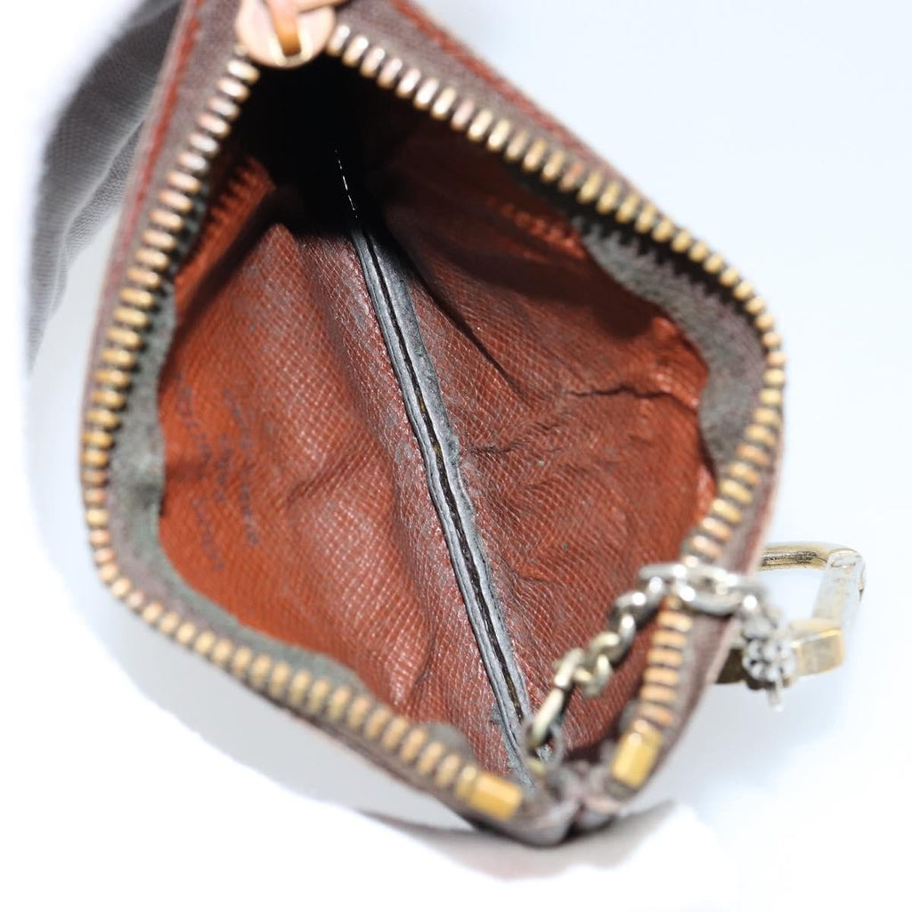 Louis Vuitton Pochette Clés Monogram Canvas Brown Canvas Wallets Accessory