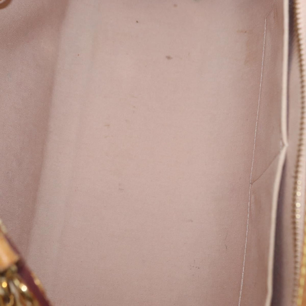 Louis Vuitton Blair Monogram Vernis Beige Patent_Leather Handbag