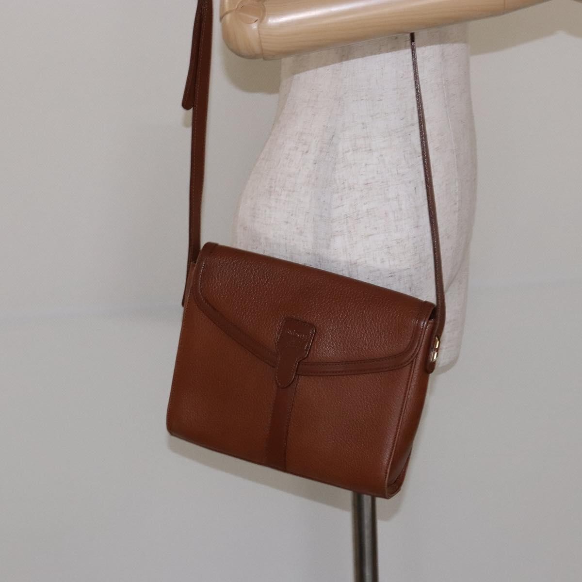 Burberry Flap Shoulder Bag Leather Brown Leather Shoulder Bag