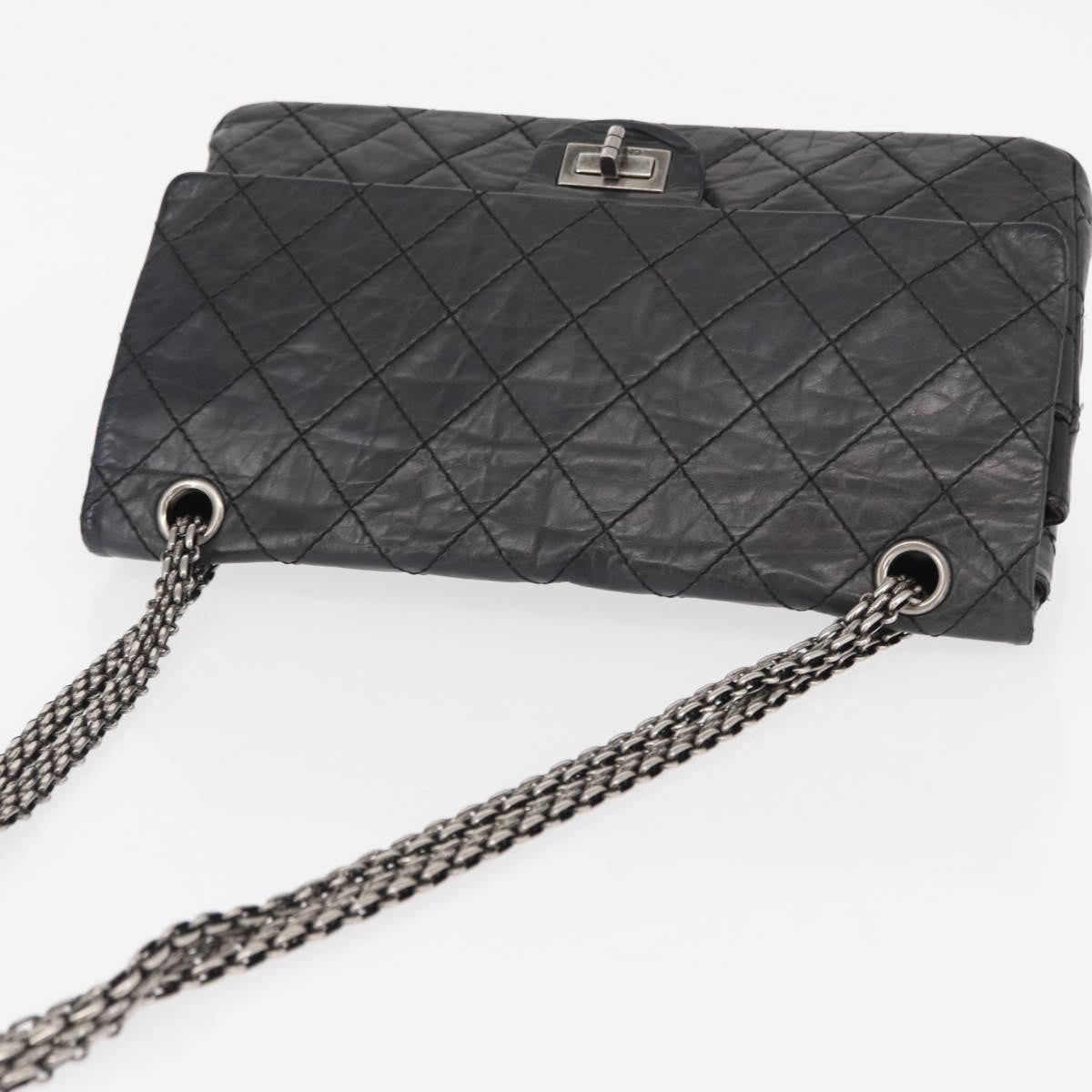 Chanel Reissue 2.55 Flap Bag Quilted Aged Calfskin Black Leather Shoulder Bag Bag