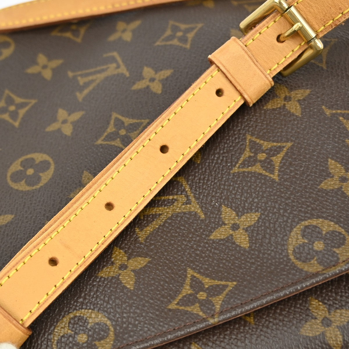 Louis Vuitton Musette Salsa Handbag Monogram Canvas Brown Canvas Shoulder Bag