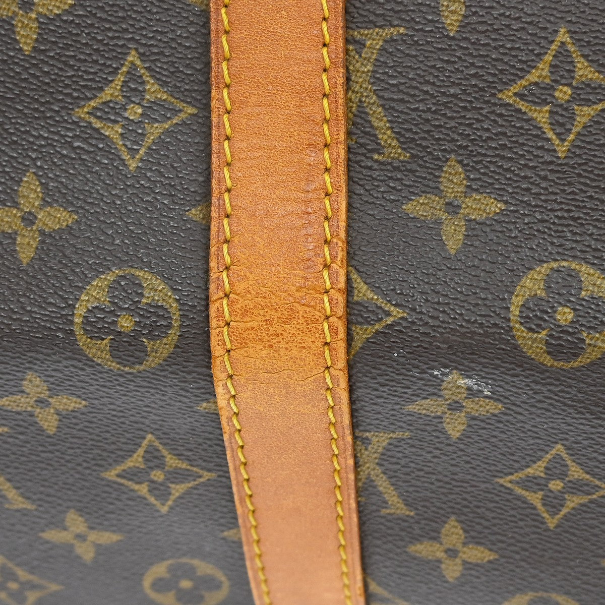 Louis Vuitton Keepall Bag Monogram Canvas Brown Canvas Travel Bag
