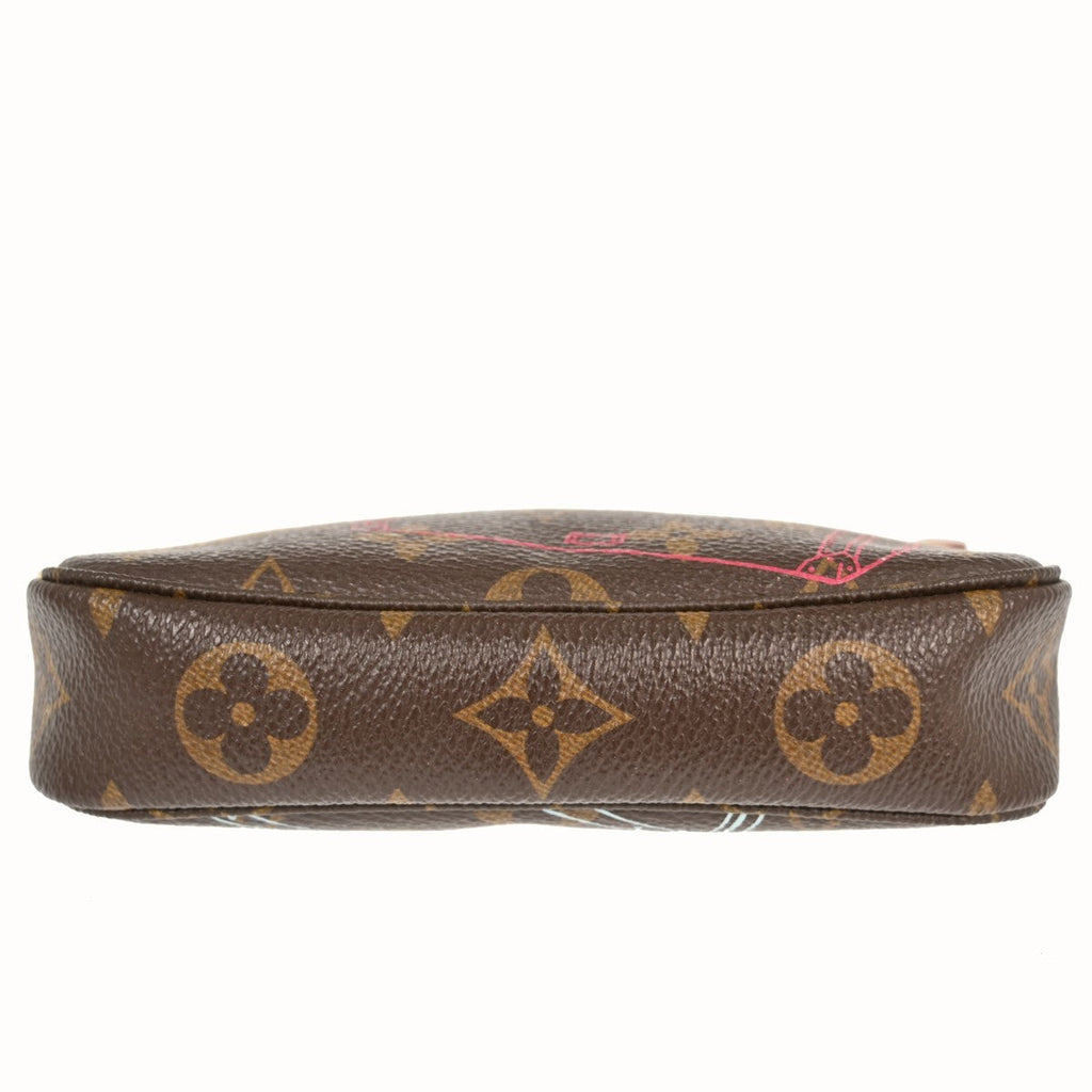 Louis Vuitton Pochette Accessoires Limited Edition Monogram Canvas Brown Canvas Clutche & Pouche Bag