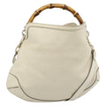 Gucci Vintage Convertible Bamboo Top Handle Bag Leather Multicolour Leather Handbag (Pre-Owned)