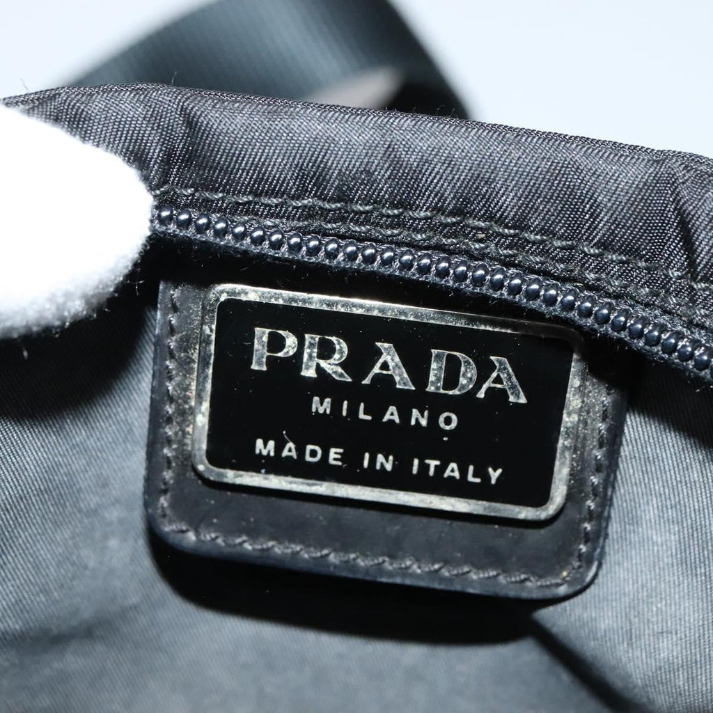 Prada Front Pocket Messenger Bag Tessuto Black Nylon Shoulder Bag Bag