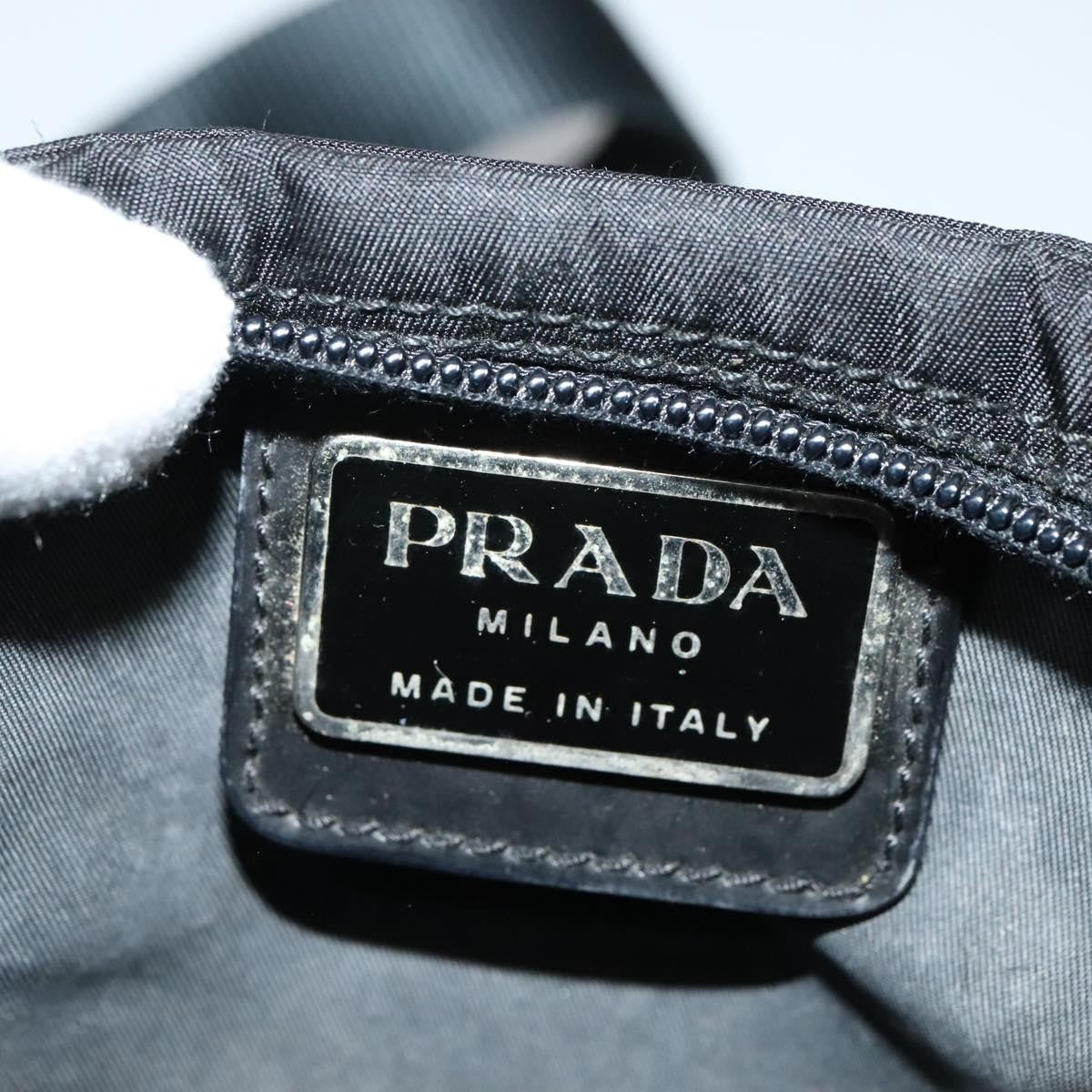 Prada Front Pocket Messenger Bag Tessuto Black Nylon Shoulder Bag Bag