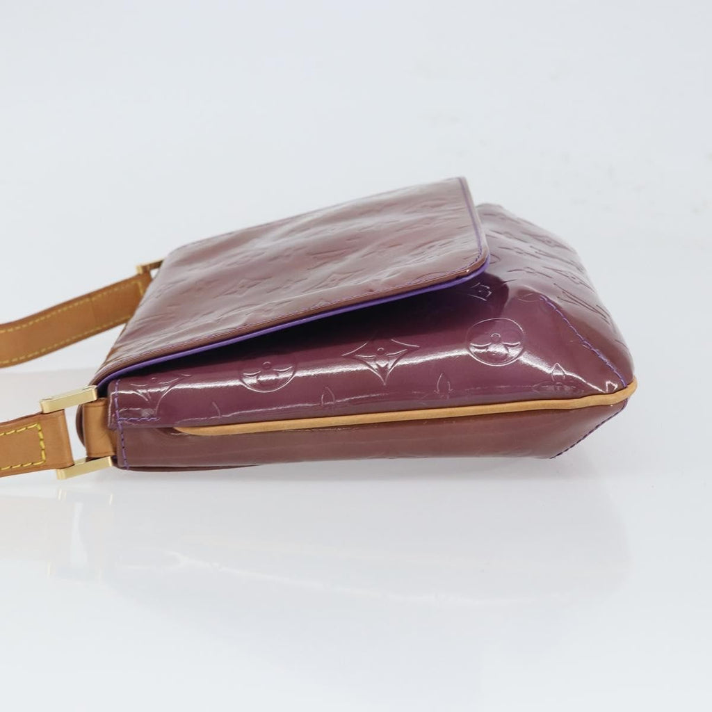 Louis Vuitton Thompson Street Handbag Monogram Vernis Purple Patent_Leather Shoulder Bag
