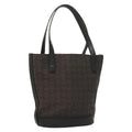 Celine C Macadam Handbag Canvas Black Canvas Handbag