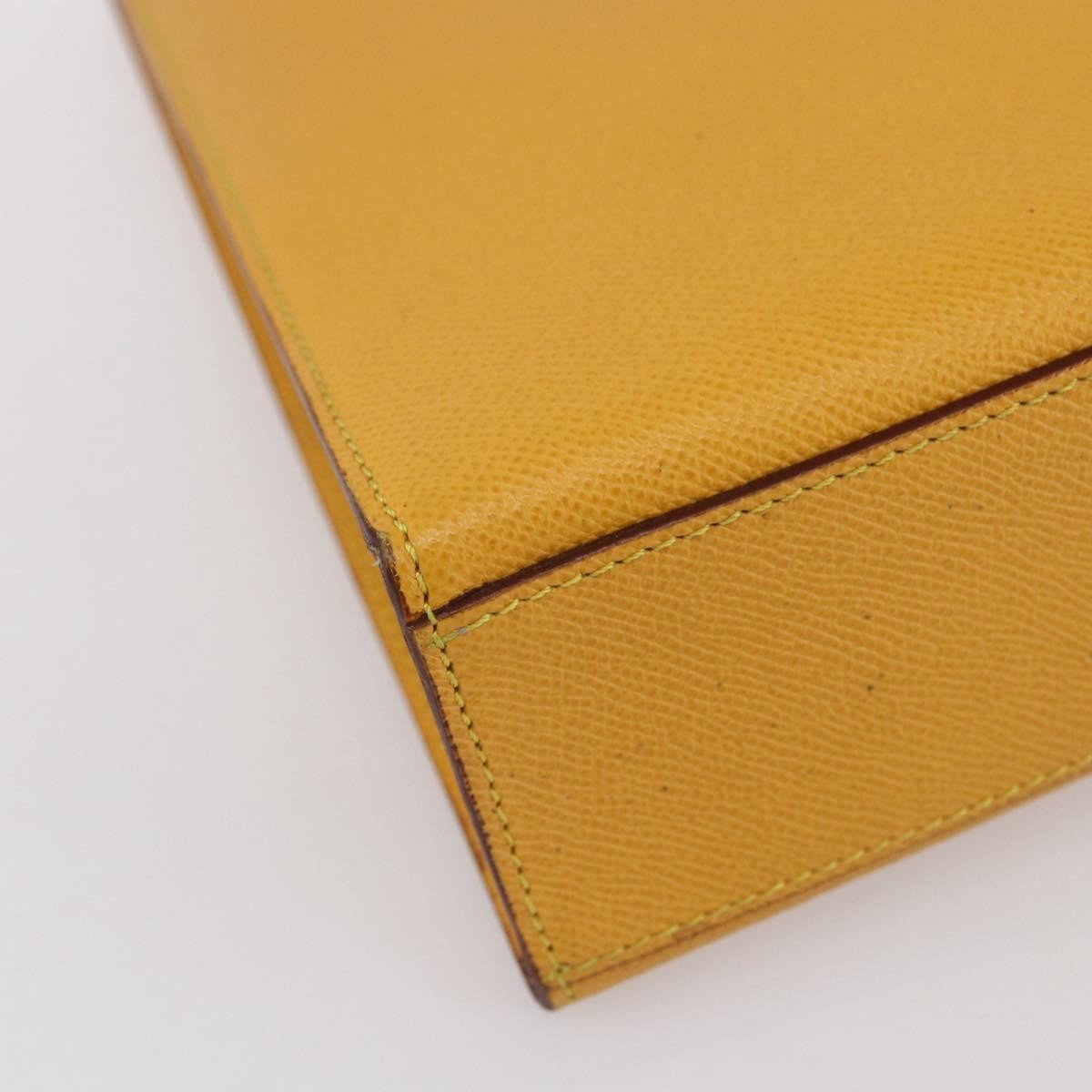Celine Vintage Shoulder Bag Leather Yellow Leather Shoulder Bag Bag