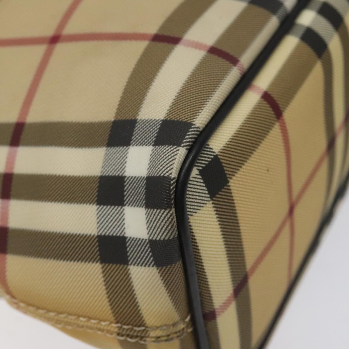 Burberry Nova Check Tote Canvas Check Pattern Beige Canvas Tote Bag