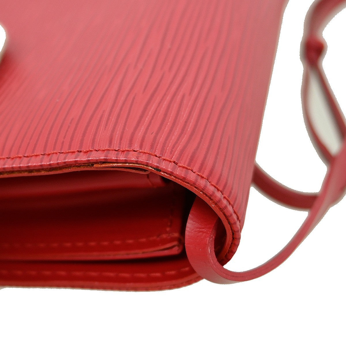 Louis Vuitton Honfleur Handbag Epi Leather Red Leather Shoulder Bag