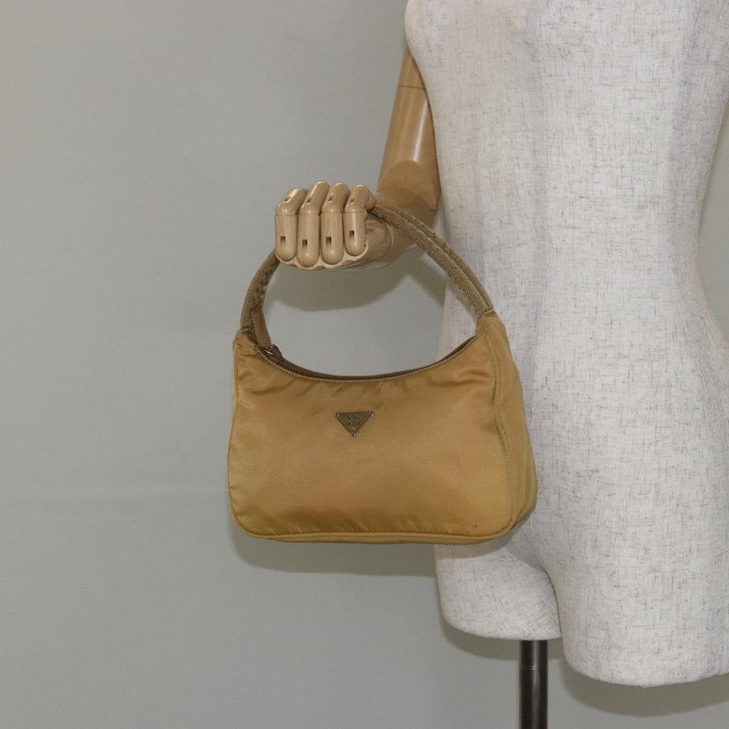 Prada Re-Edition 2000 Hobo Tessuto Beige Nylon Clutche & Pouche Bag