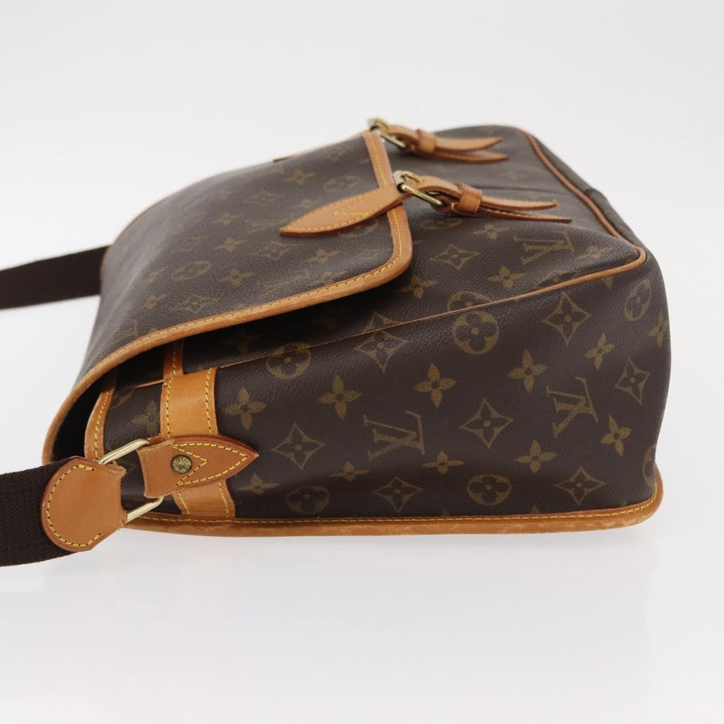 Louis Vuitton Sac Gibeciere Messenger Bag Monogram Canvas Brown Canvas Shoulder Bag