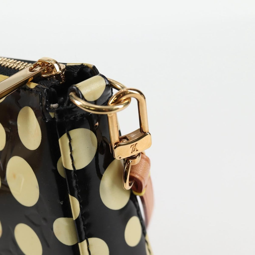 Louis Vuitton Pochette Accessoires Nm Kusama Infinity Dots Monogram Vernis Black Patent_Leather Clutche & Pouche Bag