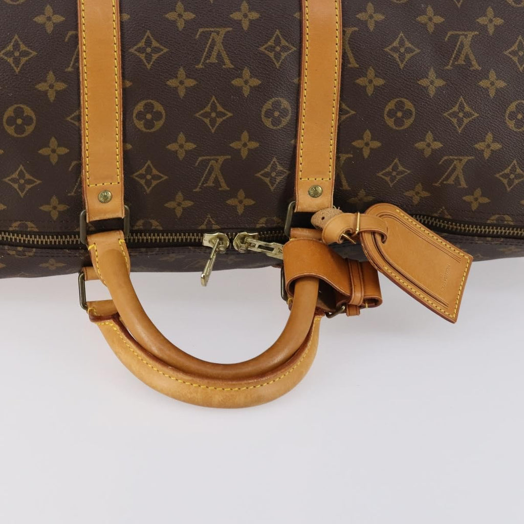 Louis Vuitton Keepall Bag Monogram Canvas Brown Canvas Travel Bag