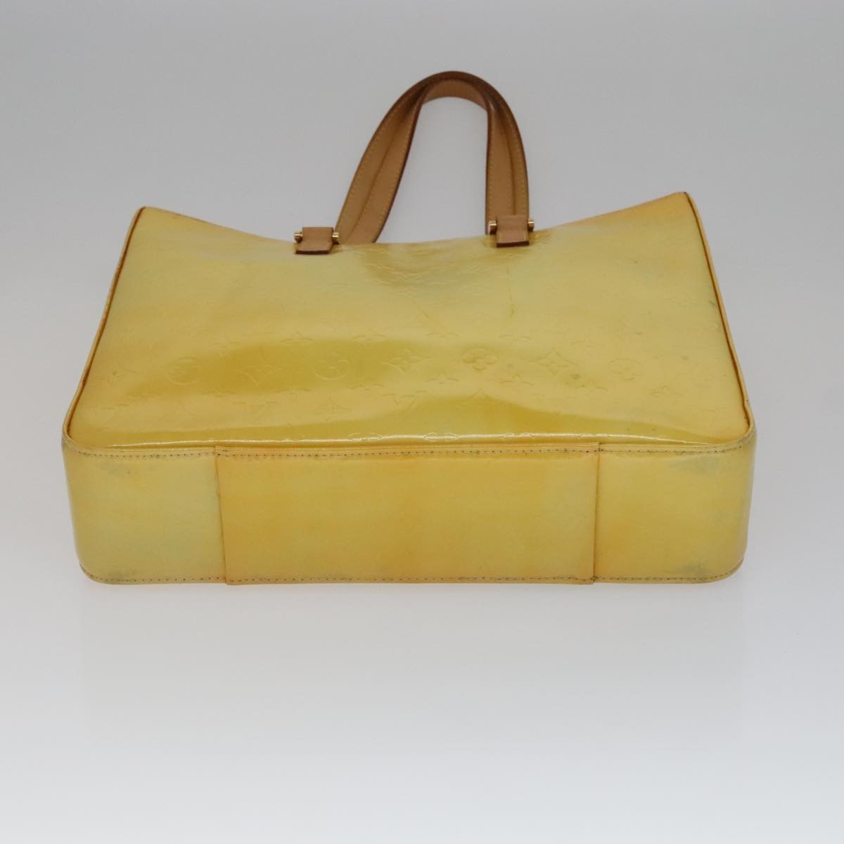 Louis Vuitton Columbus Handbag Monogram Vernis Yellow Patent_Leather Bag