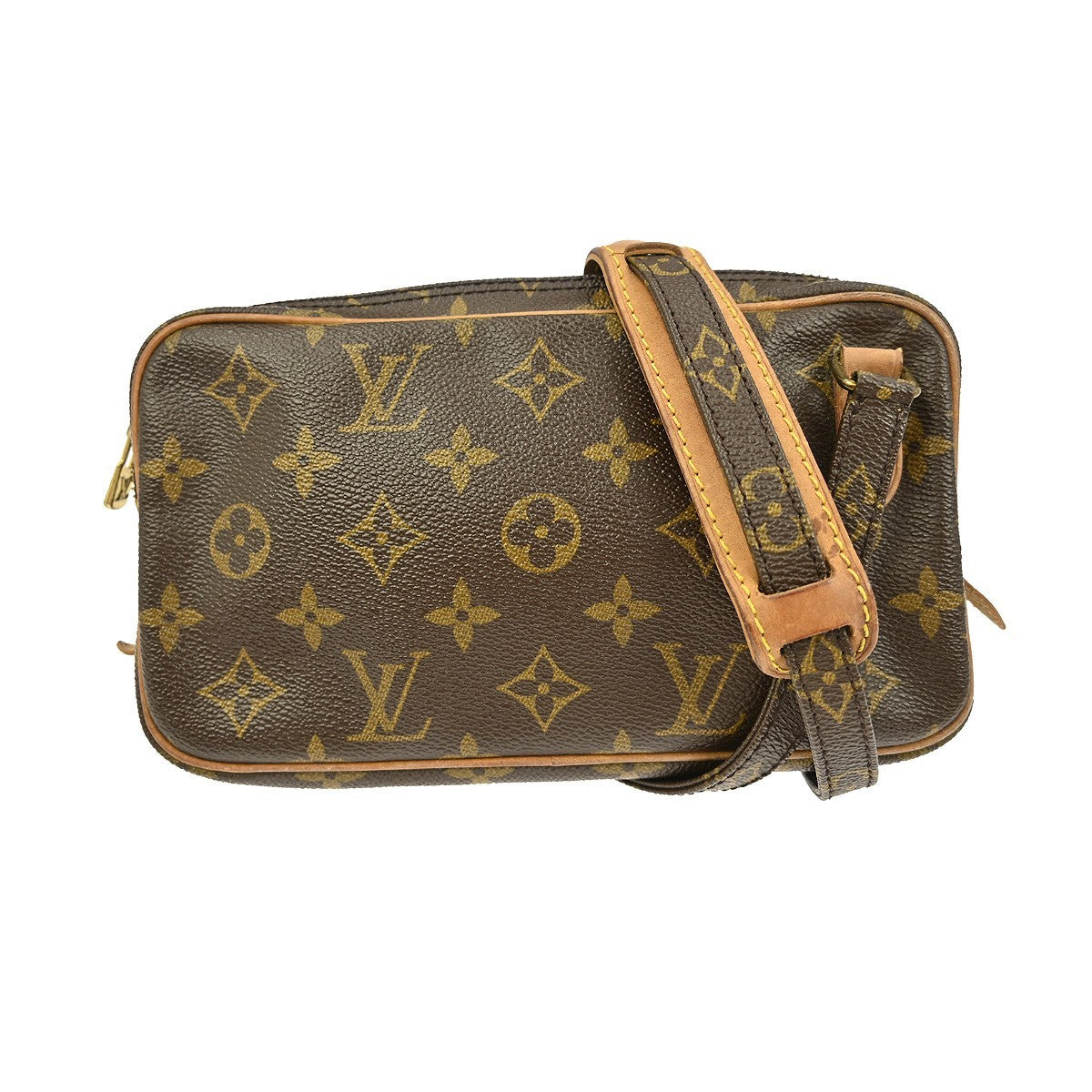 Louis Vuitton Pochette Marly Bandouliere Bag Monogram Canvas Brown Canvas Shoulder Bag