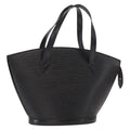 Louis Vuitton Saint Jacques Handbag Epi Leather Black Leather Handbag