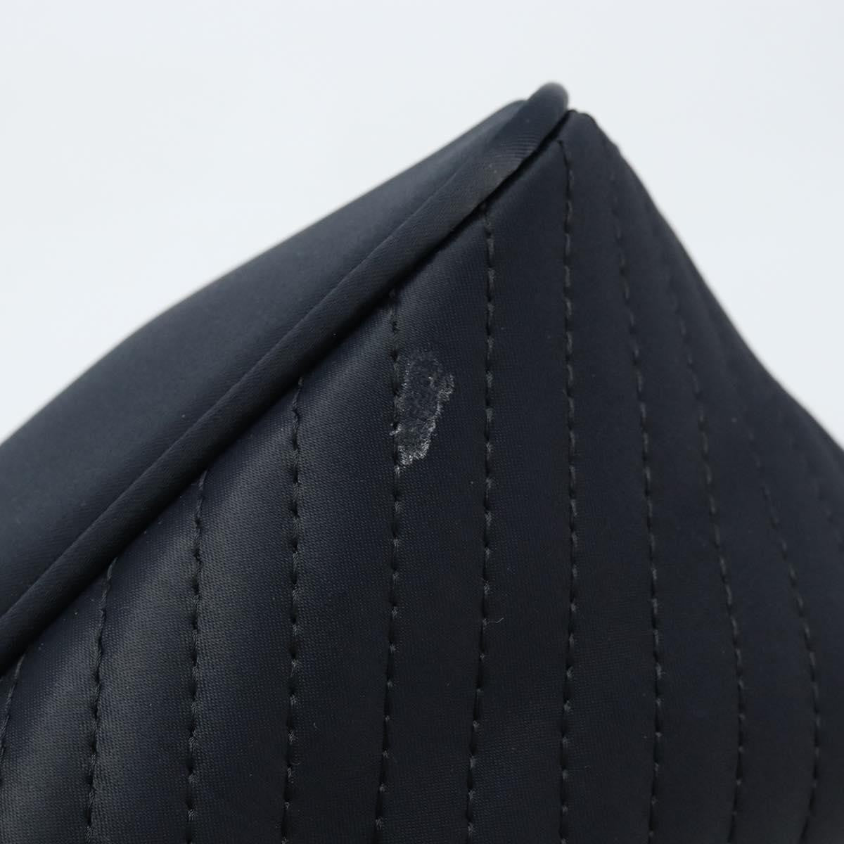 Saint Laurent Vintage Handbag Nylon Black Nylon Handbag (Pre-Owned)