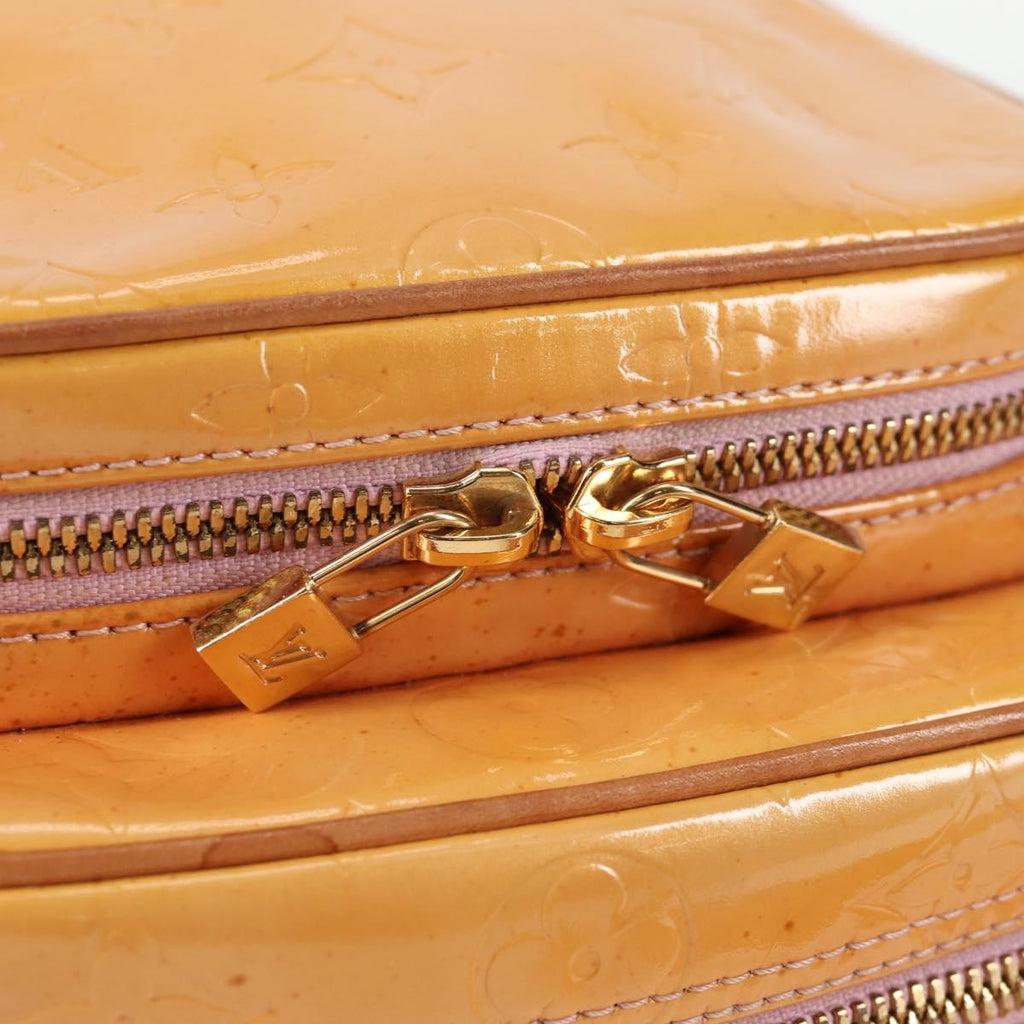 Louis Vuitton Wooster Handbag Monogram Vernis Beige Patent_Leather Bag