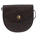 Christian Dior Vintage Cd Logo Shoulder Bag Leather Brown Leather Shoulder Bag Bag (Pre-Owned)