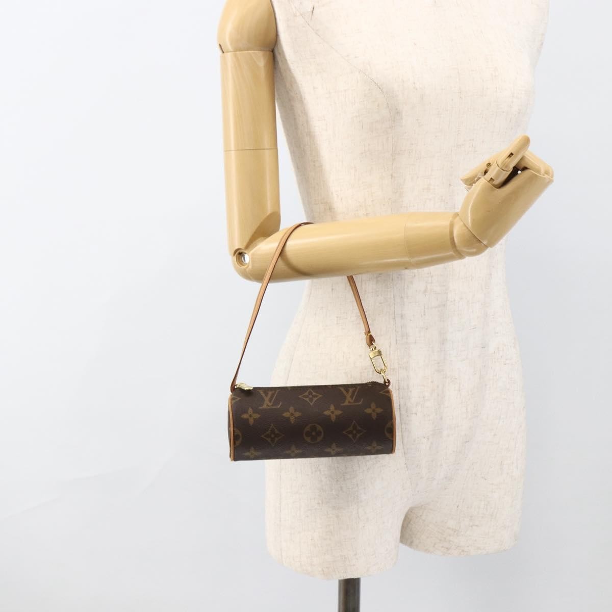Louis Vuitton Papillon Pochette Monogram Canvas Brown Canvas Clutche & Pouche Bag