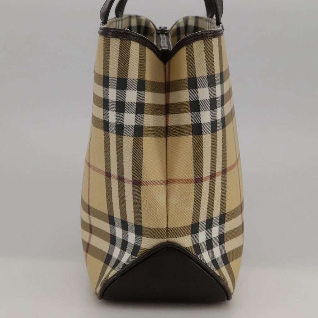 Burberry Nova Check Handbag Nova Check Canvas And Leather Beige Canvas Handbag