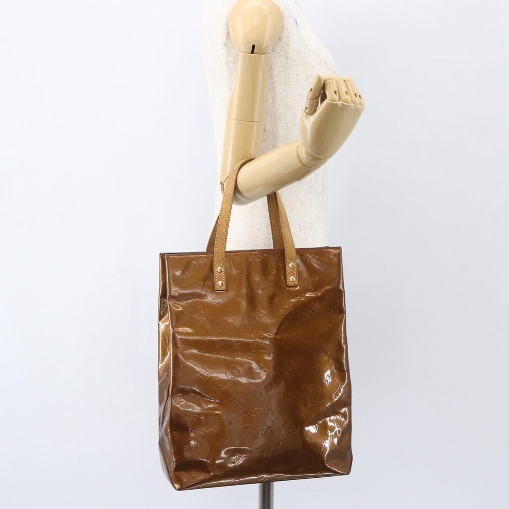 Louis Vuitton Reade Handbag Monogram Vernis Brown Patent_Leather Handbag
