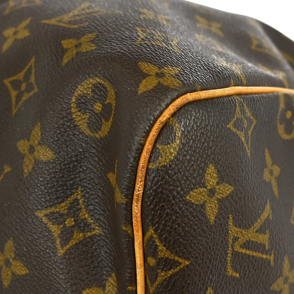 Louis Vuitton Keepall Bag Monogram Canvas Brown Canvas Travel Bag