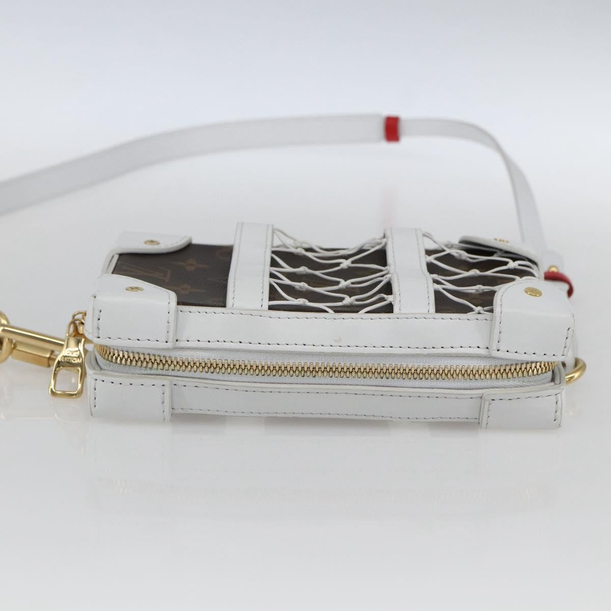 Louis Vuitton X Nba Soft Trunk Phone Box Monogram Canvas White Canvas Clutche & Pouche Bag