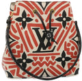 Louis Vuitton Neonoe Handbag Limited Edition Crafty Monogram Giant Red Canvas Bag