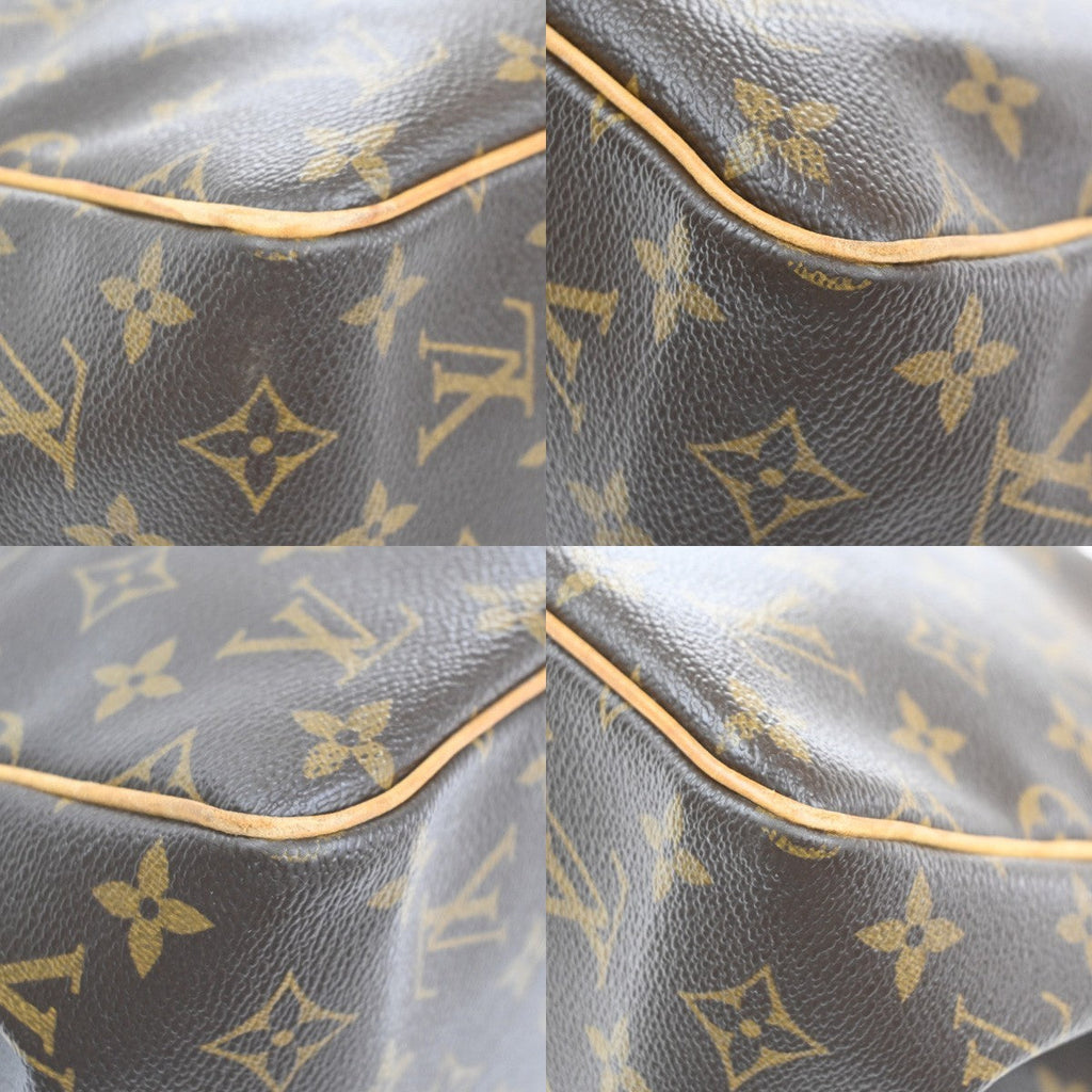Louis Vuitton Batignolles Handbag Monogram Canvas Brown Leather Handbag