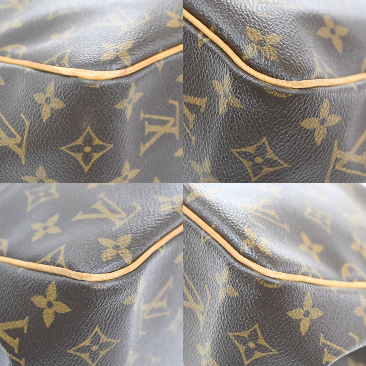 Louis Vuitton Batignolles Handbag Monogram Canvas Brown Leather Handbag