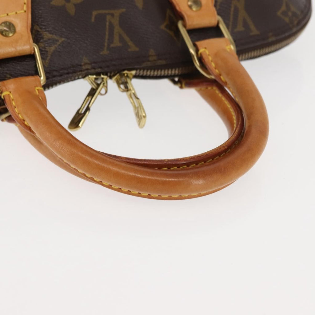 Louis Vuitton Alma Handbag Monogram Canvas Brown Canvas Handbag